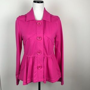 Madison Studio Peplum button up jacket coat